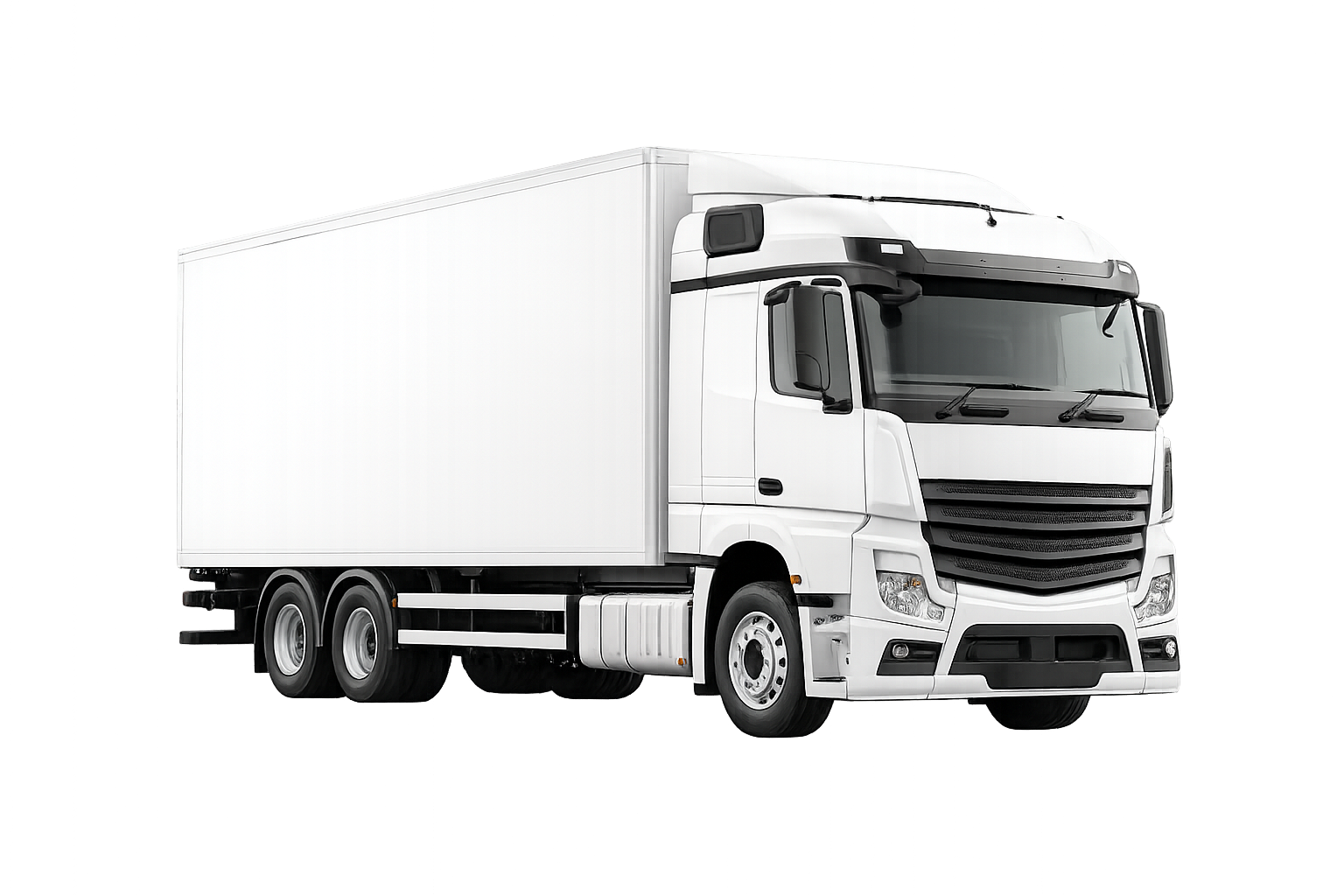 18 tonne rigid truck with Carpathian Courier branding