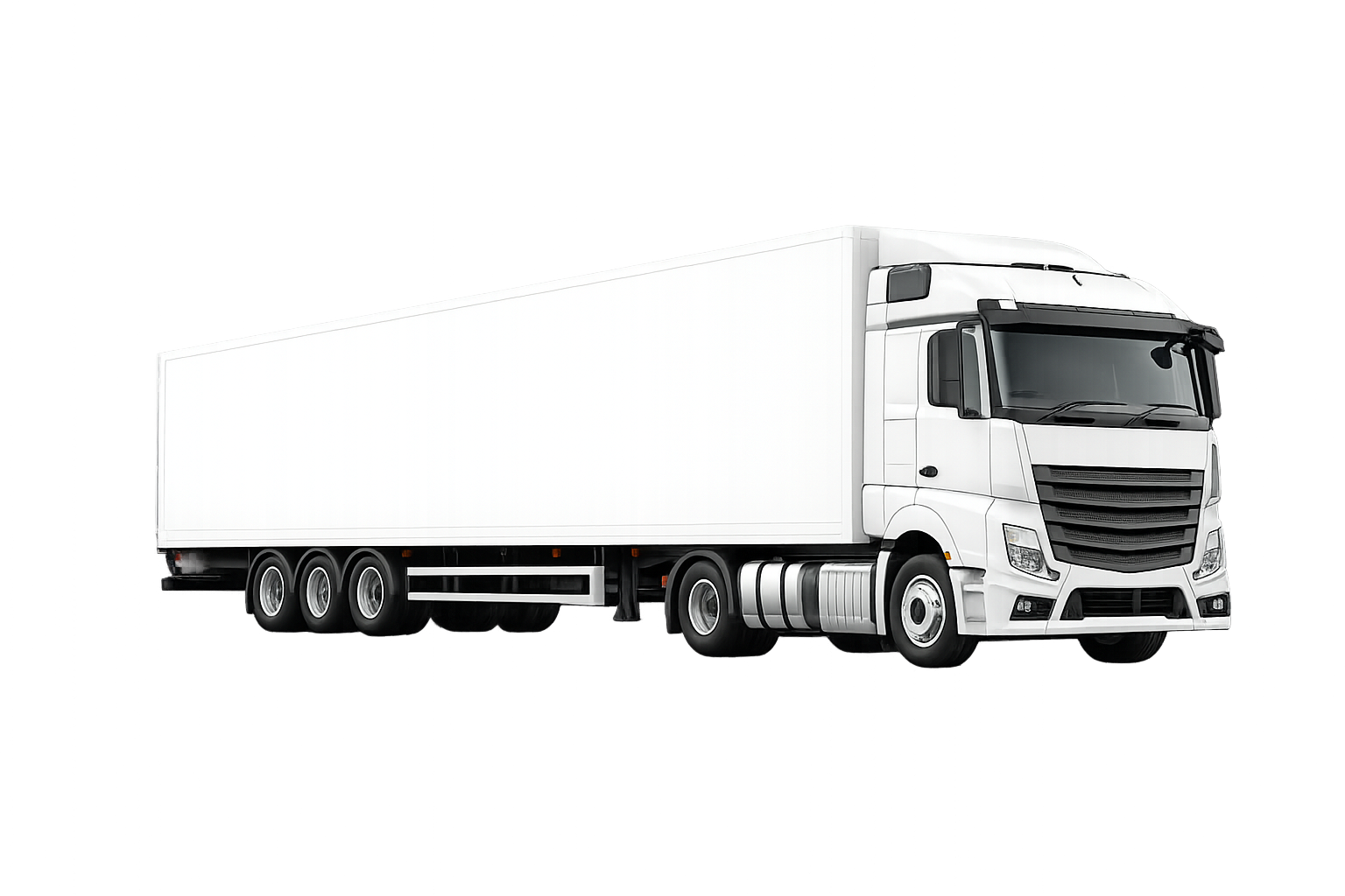 Articulated trailer with Carpathian Courier branding