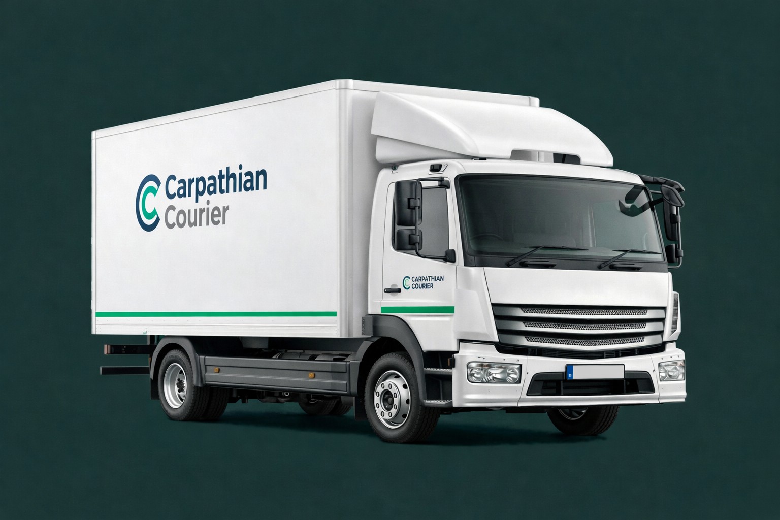 7.5 tonne vehicle with Carpathian Courier body branding